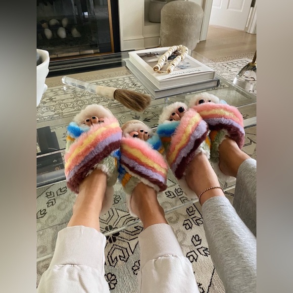 EMU Australia by Anthropologie Mayberry Rainbow Sheepskin Slipper in Multicolor - Picture 16 of 16